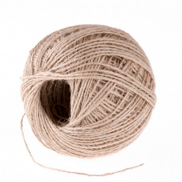 93875 | Шпагат джутовый, L 140 м, двухниточный, 560 текс, 4,5 кгс, СИБРТЕХ-3