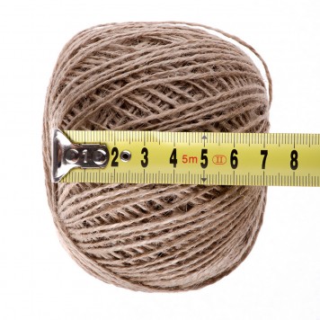 93875 | Шпагат джутовый, L 140 м, двухниточный, 560 текс, 4,5 кгс, СИБРТЕХ-4