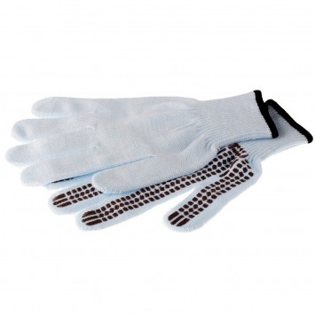 68666 | Перчатки трикотажные, акрил, ПВХ гель, "Протектор", цвет зенит, оверлок, СИБРТЕХ-2