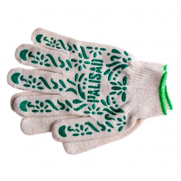 67771 | Перчатки садовые х/б, ПВХ покрытие, "Летний сад", 10 класс, PALISAD-2