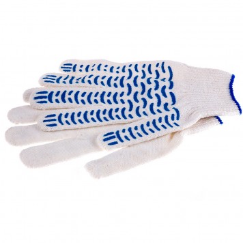 67716 | Перчатки х/б, ПВХ покрытие, "Волна", 10 класс Россия, РОССИЯ-3