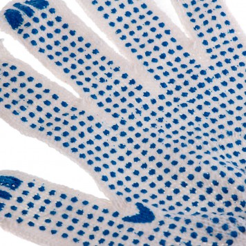 67772 | Перчатки х/б, ПВХ покрытие, "Точка", 7 класс Россия, РОССИЯ-3