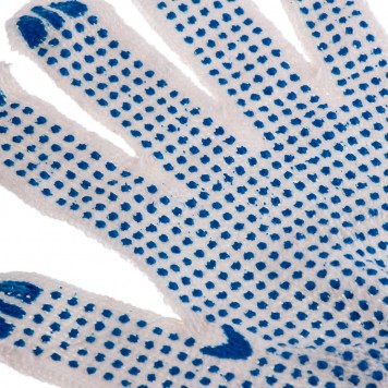 67717 | Перчатки х/б, ПВХ покрытие, "Точка", 6 пар в упаковке, 7 класс Россия, РОССИЯ-4