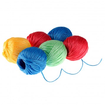 93884 | Набор шпагатов полипропиленовых, 6 шт, х 60 м, разные цвета, 1200 текс, 50 кгс, СИБРТЕХ-2