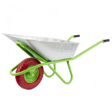 68968 | Тачка садово-строительная с PU колесом, грузоподъемность 180 кг, объем 90 л, СИБРТЕХ-1