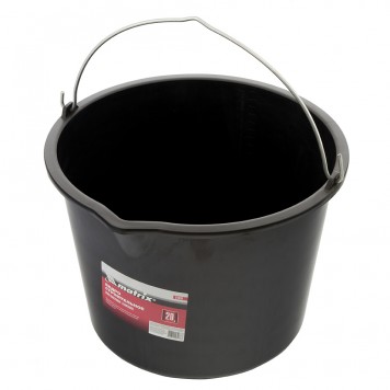 81439 | Ведро строительное пластмассовое 20 л, усиленное, MATRIX-4