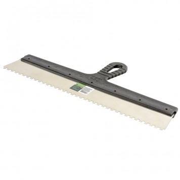 85470 | Шпатель из нержавеющей стали, 450 мм, зуб 6 х 6 мм, пластмассовая ручка, СИБРТЕХ-2