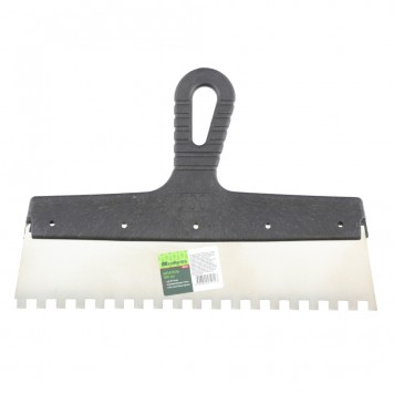 85476 | Шпатель из нержавеющей стали, 300 мм, зуб 8 х 8 мм, пластмассовая ручка, СИБРТЕХ-3