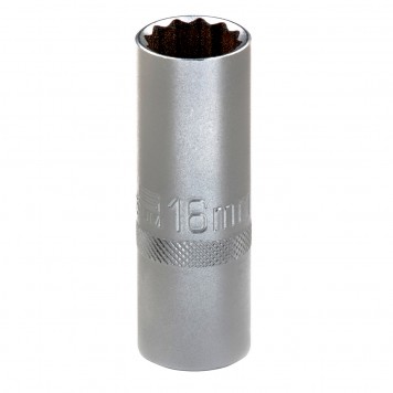 13636 | Головка торцевая свечная, двенадцатигранная, 16 мм, под квадрат 1/2, STELS-1