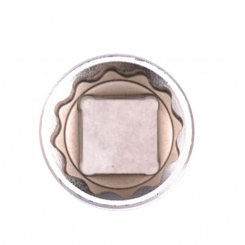 13668 | Головка торцевая, 22 мм, двенадцатигранная, CrV, под квадрат 1/2, хромированная, STELS-3