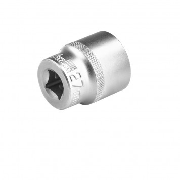 13671 | Головка торцевая, 27 мм, двенадцатигранная, CrV, под квадрат 1/2, хромированная, STELS-2