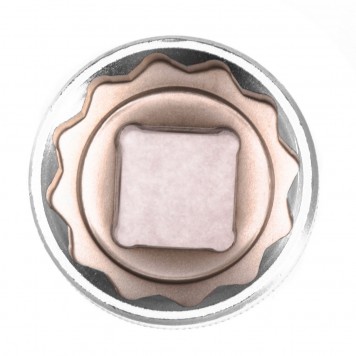 13671 | Головка торцевая, 27 мм, двенадцатигранная, CrV, под квадрат 1/2, хромированная, STELS-3