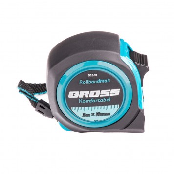 32560 | Рулетка 3 м х 19 мм, обрезиненный корпус, GROSS KOMFORTABEL-1