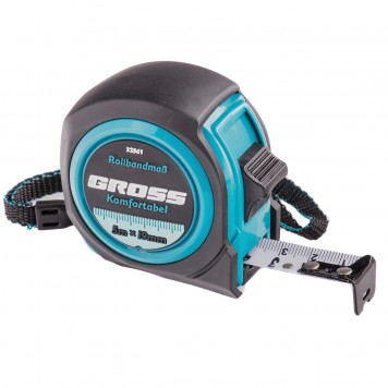 32561 | Рулетка 5 м х 19 мм, обрезиненный корпус, GROSS KOMFORTABEL-0
