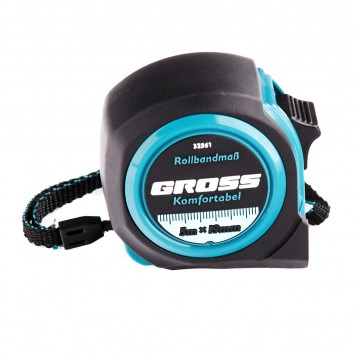 32561 | Рулетка 5 м х 19 мм, обрезиненный корпус, GROSS KOMFORTABEL-1