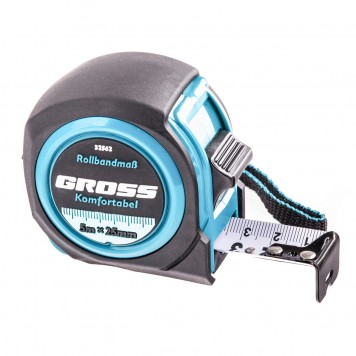 32562 | Рулетка 5 м х 25 мм, обрезиненный корпус, GROSS KOMFORTABEL-0