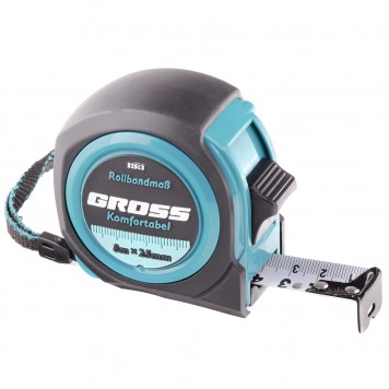 32563 | Рулетка 8 м х 25 мм, обрезиненный корпус, GROSS KOMFORTABEL-0