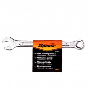 150345 | Ключ комбинированный, 7 мм, хромированный, SPARTA-1