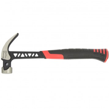 10465 | Молоток-гвоздодер, 450 г, цельнокованый, боек с магнитом, двухкомпонентная обрезиненная рукоятка Pro, MATRIX-0