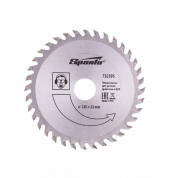 732395 | Пильный диск по дереву, 125 х 22 мм, 36 зубьев, SPARTA-0