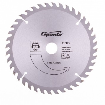 732425 | Пильный диск по дереву, 180 х 22 мм, 40 зубьев, SPARTA-0