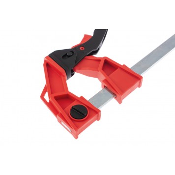 20725 | Струбцина реечная быстрозажимная, усиленная, пластиковый корпус рычажно-храповой механизм, 150 х 100 х 306 мм, штанга 5 х 22 мм, MATRIX-1