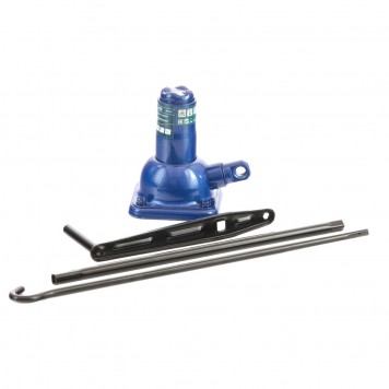 50101 | Домкрат механический бутылочный, 2 т, h подъема 160–325 мм, 2 части (домкрат, ручка), STELS-2