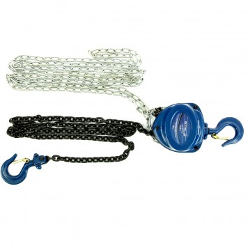 51943 | Таль цепная, 0,5 т, h подъема 2,5 м, расстояние между крюками 350 мм, STELS-0