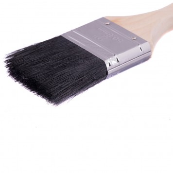 82631 | Кисть плоская, натуральная черная щетина, деревянная ручка 2", MTX-1