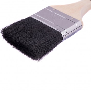 82636 | Кисть плоская, натуральная черная щетина, деревянная ручка 2,5", MTX-1