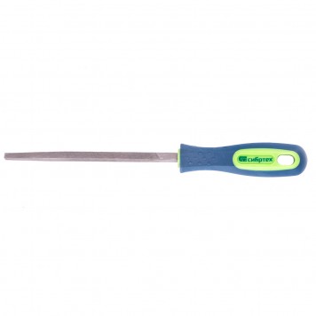 16024 | Напильник, 150 мм, трехгранный, двухкомпонентная рукоятка, №2, СИБРТЕХ-0