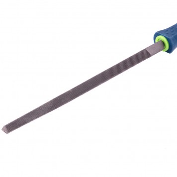 16027 | Напильник, 200 мм, трехгранный, двухкомпонентная рукоятка, №2, СИБРТЕХ-1