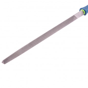 16031 | Напильник, 300 мм, трехгранный, двухкомпонентная рукоятка, №2, СИБРТЕХ-1