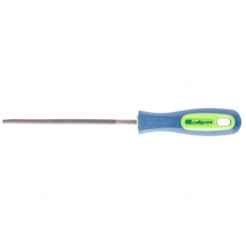 16124 | Напильник, 150 мм, круглый, двухкомпонентная рукоятка, №2, СИБРТЕХ-0