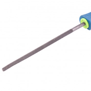 16124 | Напильник, 150 мм, круглый, двухкомпонентная рукоятка, №2, СИБРТЕХ-1