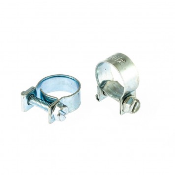 47505 | Хомуты металлические 14-16 мм, ширина 9 мм, винтовой, W1, 2 шт, СИБРТЕХ MINI-0