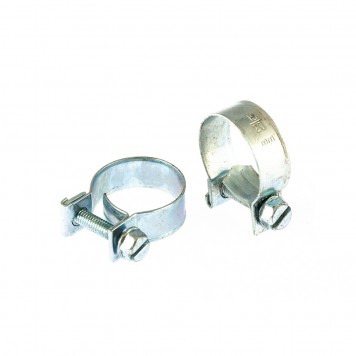 47507 | Хомуты металлические 18-20 мм, ширина 9 мм, винтовой, W1, 2 шт, СИБРТЕХ MINI-0