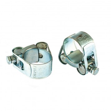 47508 | Хомуты металлические, силовые 23-25 мм, ширина 18 мм, шарнирный, W1, 2 шт, СИБРТЕХ-0