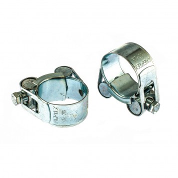 47509 | Хомуты металлические, силовые 26-28 мм, ширина 18 мм, шарнирный, W1, 2 шт, СИБРТЕХ-0