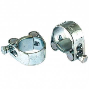 47511 | Хомуты металлические, силовые 29-31 мм, ширина 20 мм, шарнирный, W1, 2 шт, СИБРТЕХ-0