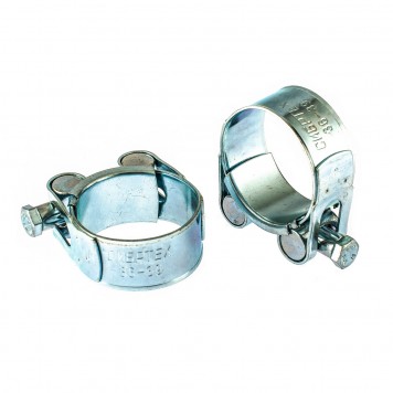 47523 | Хомуты металлические, силовые 36-39 мм, ширина 20 мм, шарнирный, W1, 2 шт, СИБРТЕХ-0