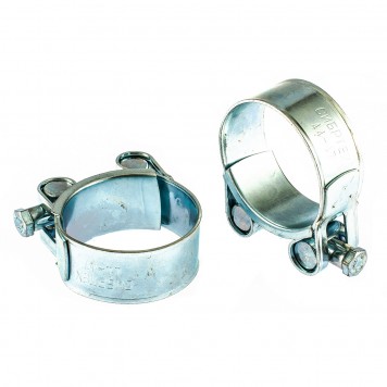 47537 | Хомуты металлические, силовые 44-47 мм, ширина 22 мм, шарнирный, W1, 2 шт, СИБРТЕХ-0