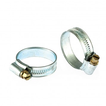 47668 | Хомуты металлические, червячные 25-38 мм, ширина 12 мм, английский тип, W1, 2 шт, СИБРТЕХ-0