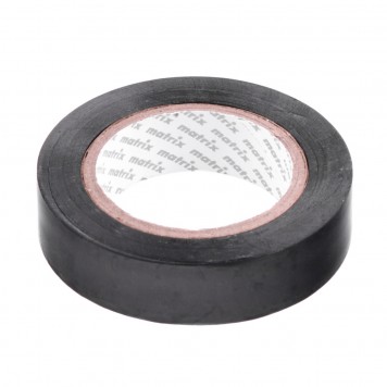 88771 | Изолента ПВХ, 15 мм х 10 м, черная, 150 мкм, MATRIX-0