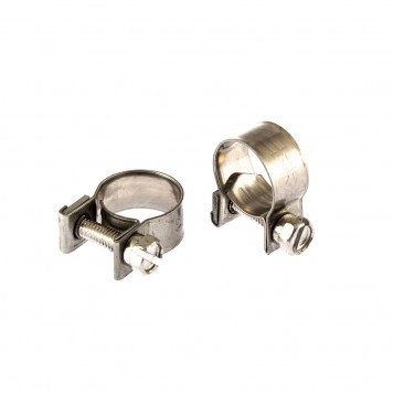 475043 | Хомуты металлические 12-14 мм, ширина 9 мм, винтовой, W4, 2 шт, СИБРТЕХ MINI-0