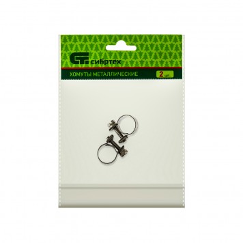 475043 | Хомуты металлические 12-14 мм, ширина 9 мм, винтовой, W4, 2 шт, СИБРТЕХ MINI-1