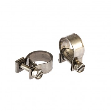 475053 | Хомуты металлические 14-16 мм, ширина 9 мм, винтовой, W4, 2 шт, СИБРТЕХ MINI-0