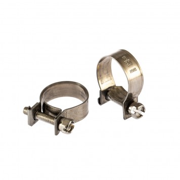 475073 | Хомуты металлические 18-20 мм, ширина 9 мм, винтовой, W4, 2 шт, СИБРТЕХ MINI-0