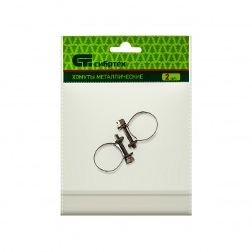 475073 | Хомуты металлические 18-20 мм, ширина 9 мм, винтовой, W4, 2 шт, СИБРТЕХ MINI-1