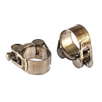 475093 | Хомуты металлические, силовые 26-28 мм, ширина 18 мм, шарнирный, W4, 2 шт, СИБРТЕХ-0